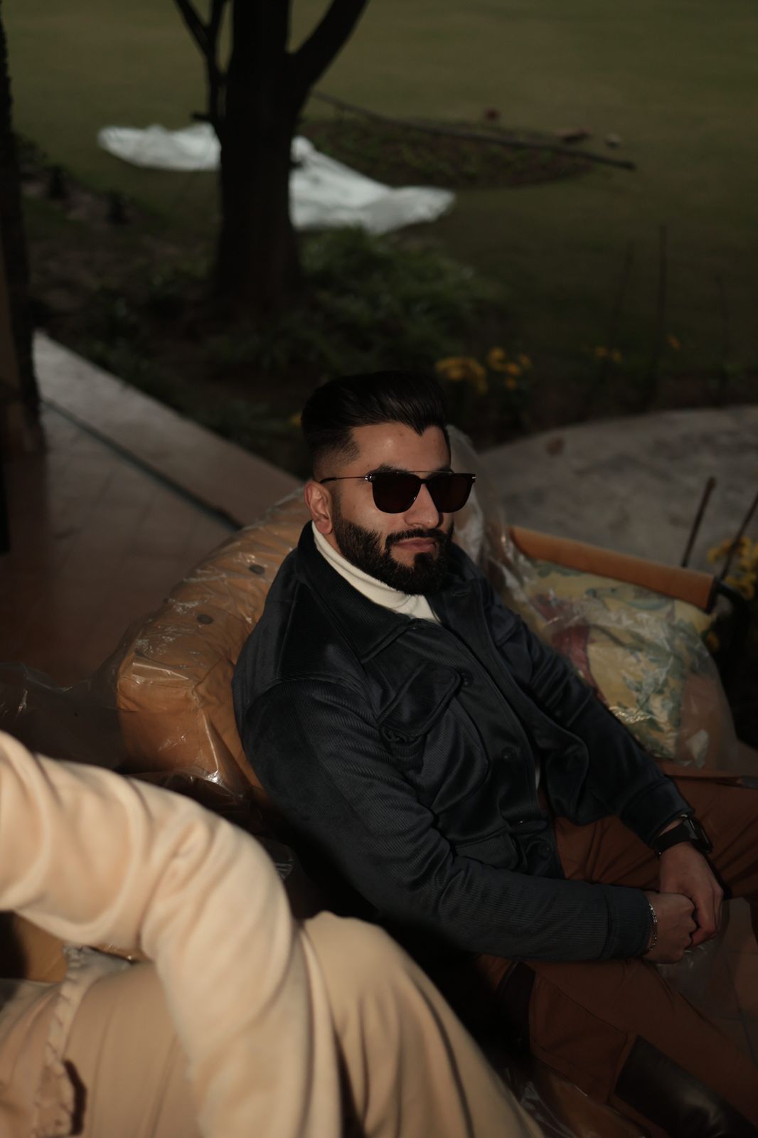 Navy Blue Cargo Shacket