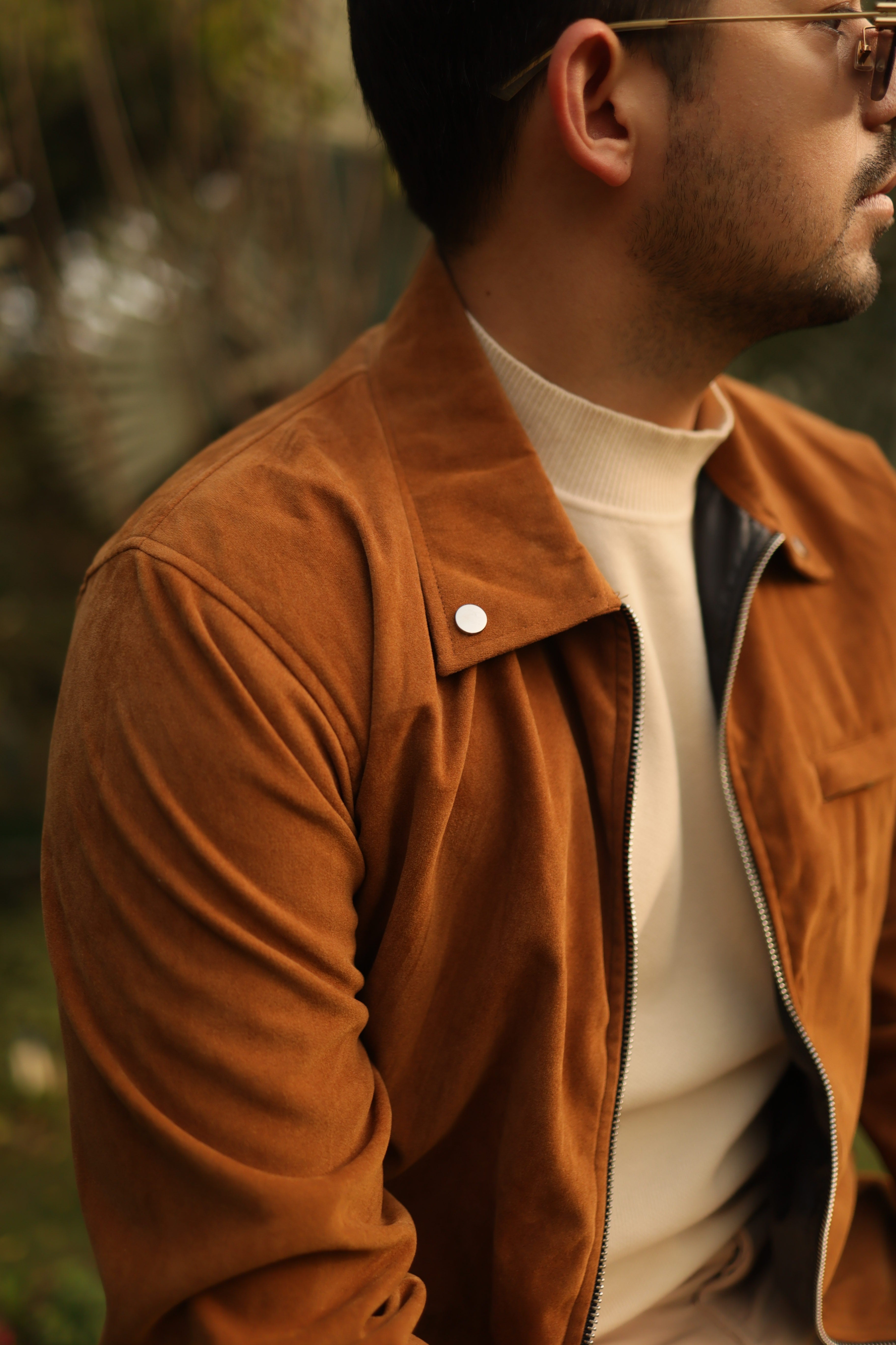 Khakhi Suede Jacket