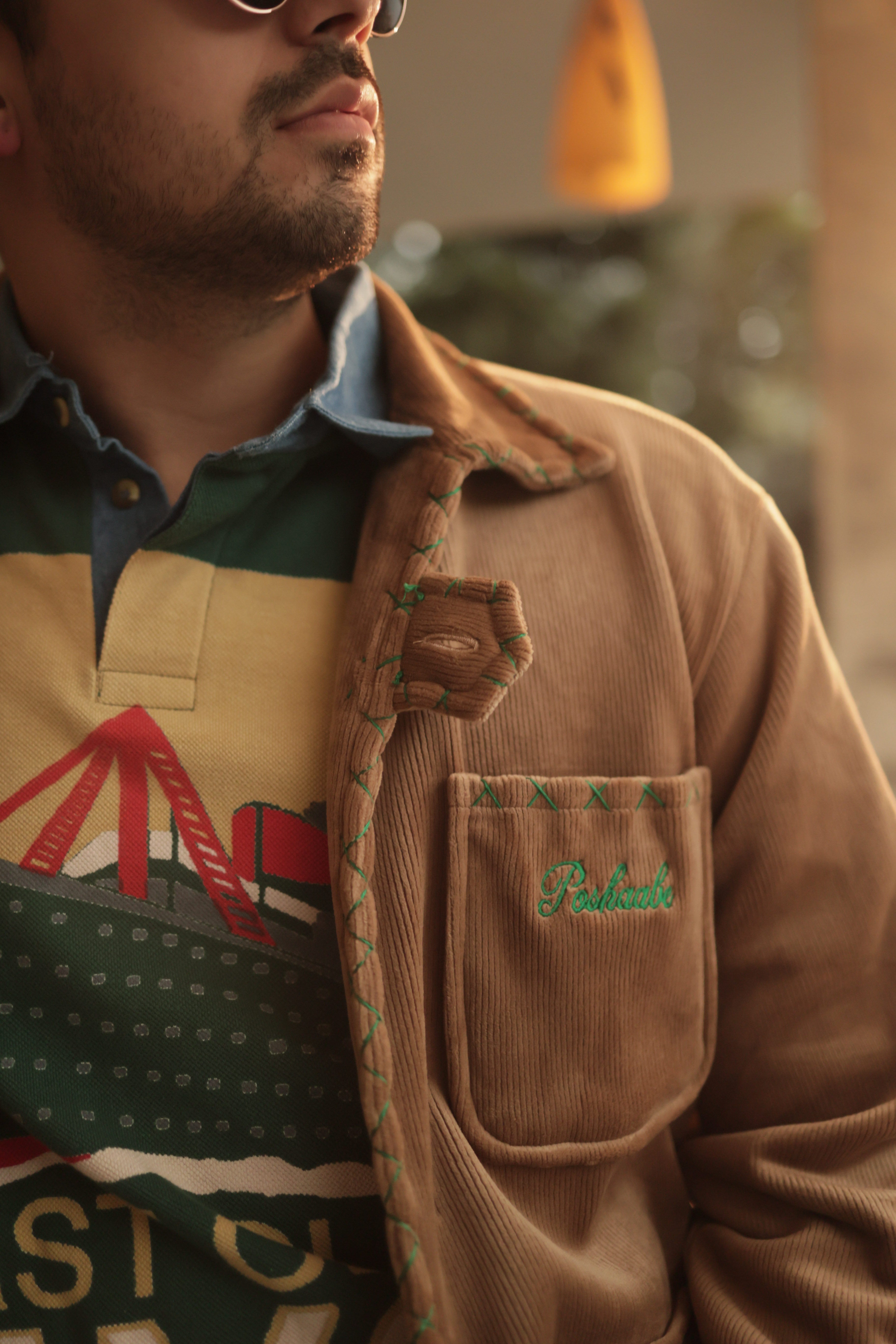 Soft Corduroy Brown Shacket