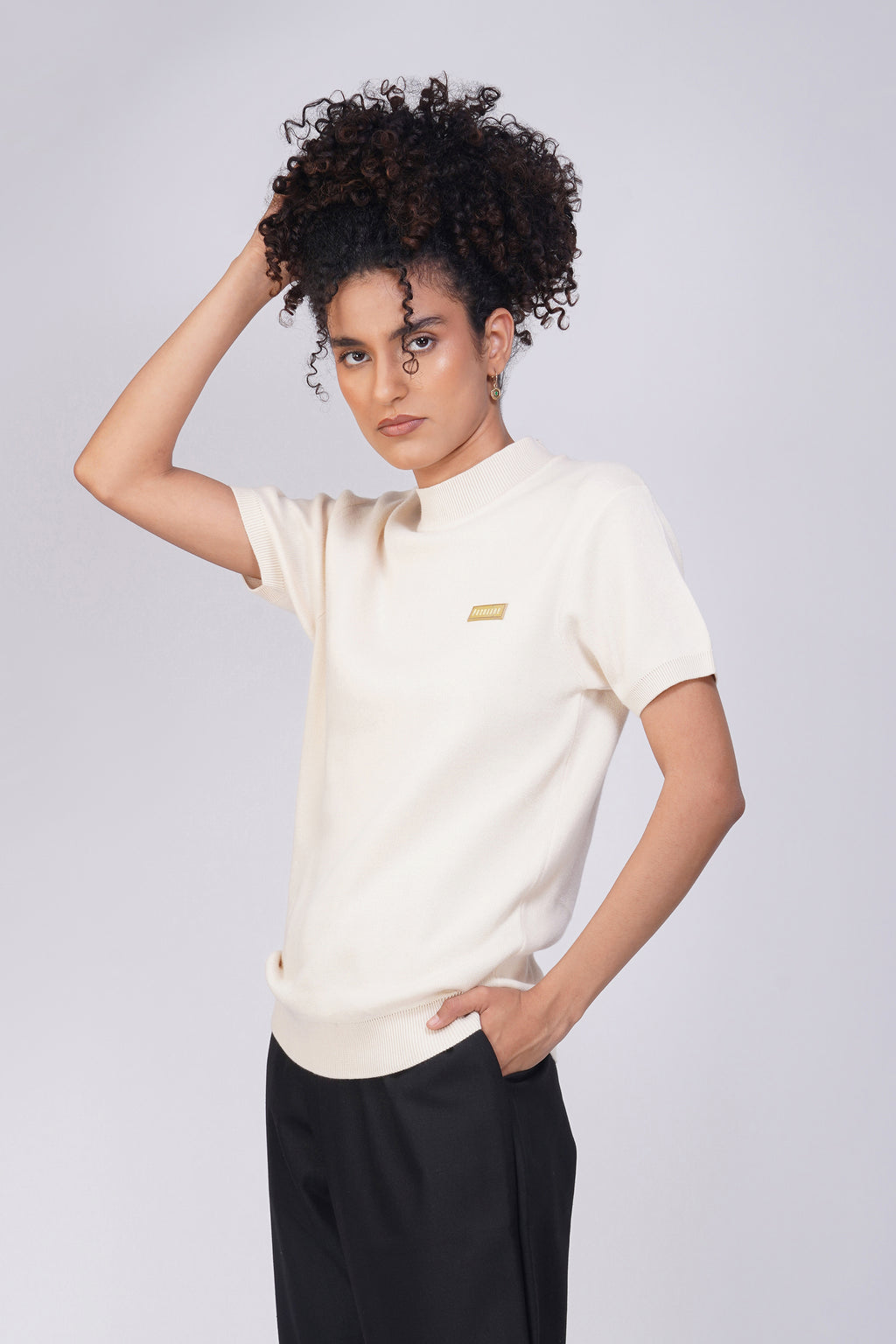 Cream White T-Neck