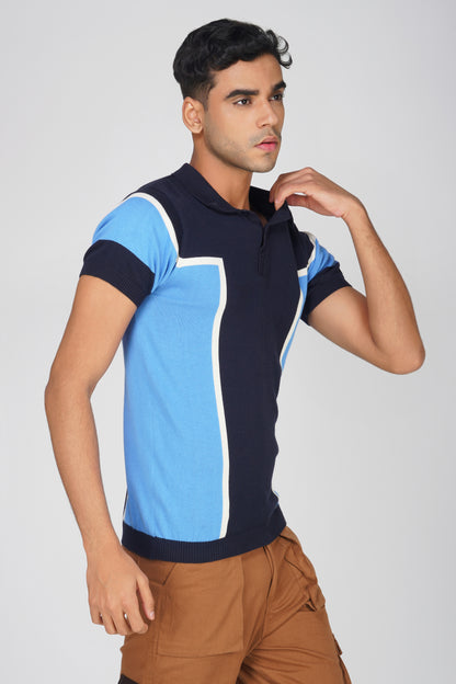 Navy Azure Polo