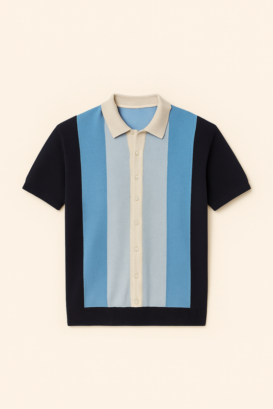 Blue Trio Polo Shirt
