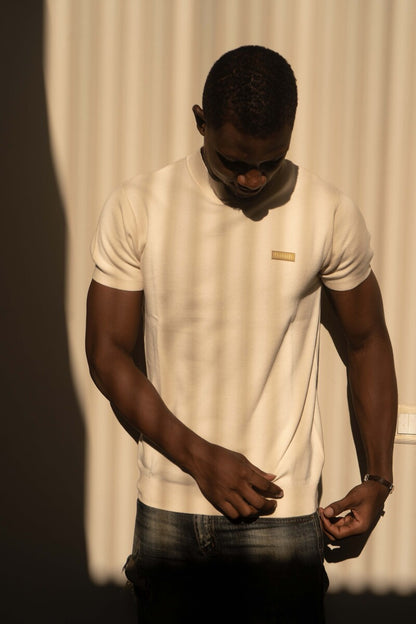 Cream White T-Neck