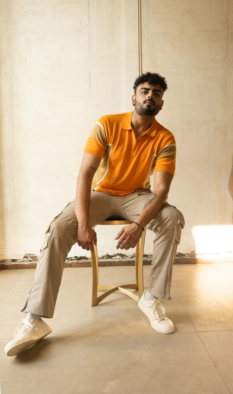 Colour Block Polo