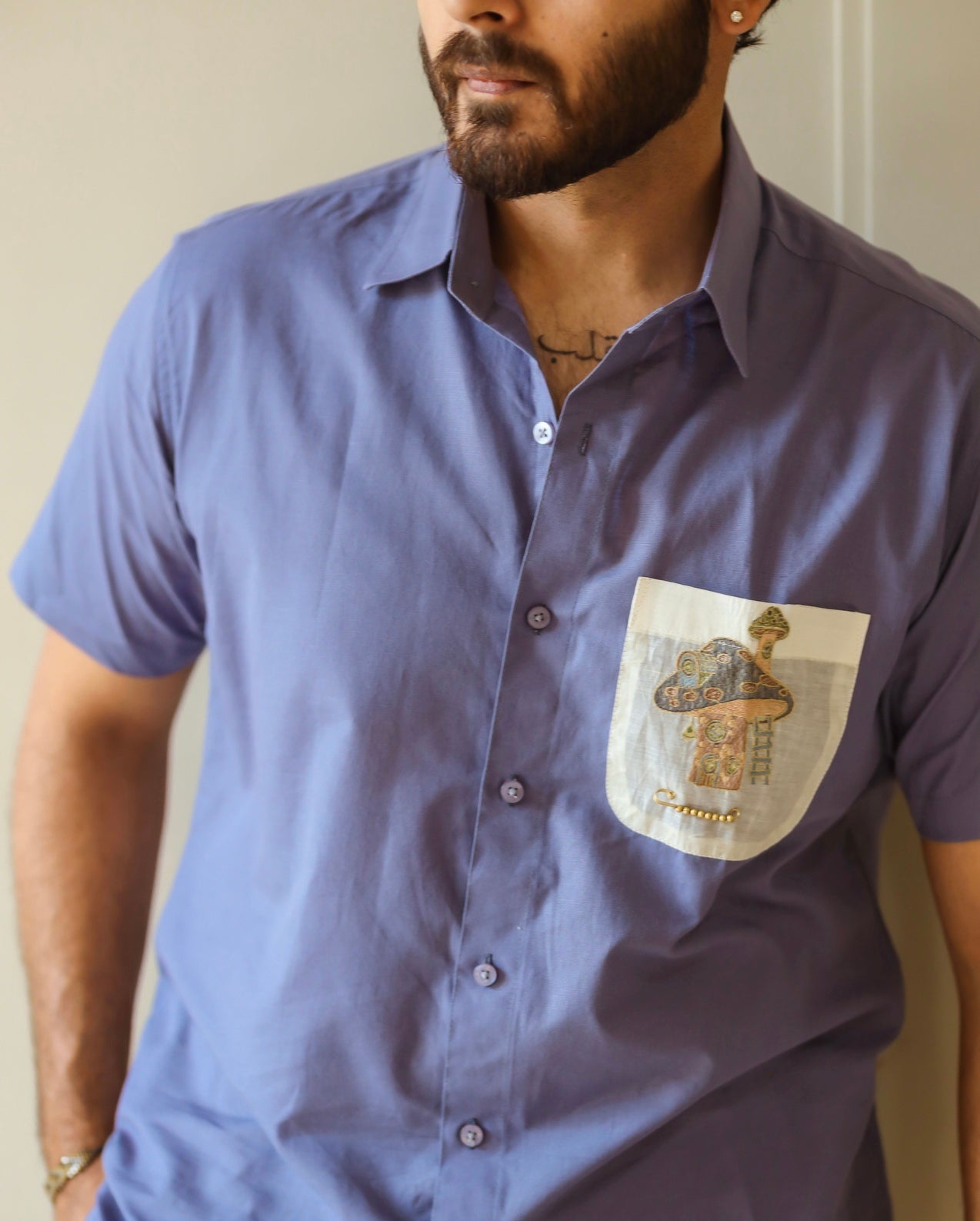 Blue Shiitake Shirt