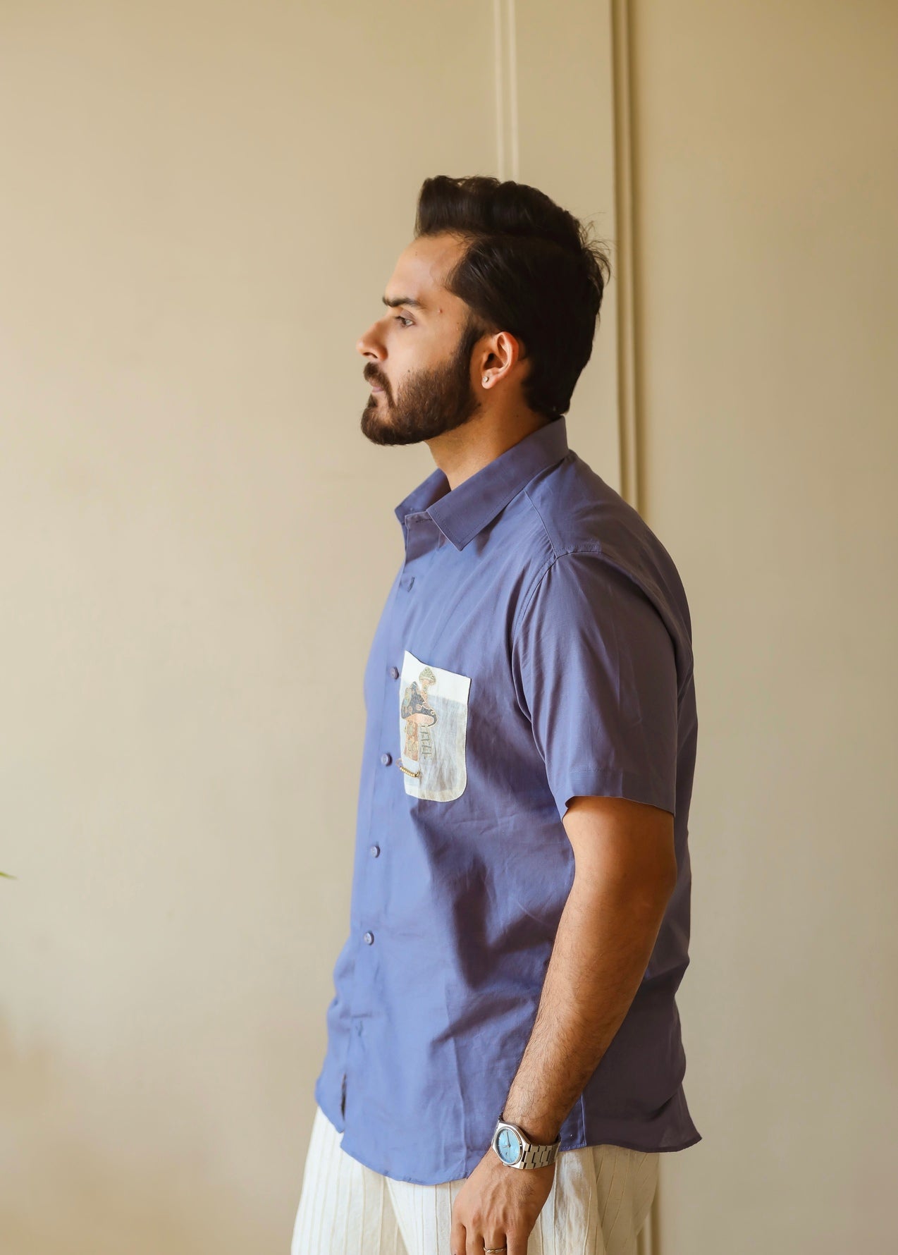 Blue Shiitake Shirt