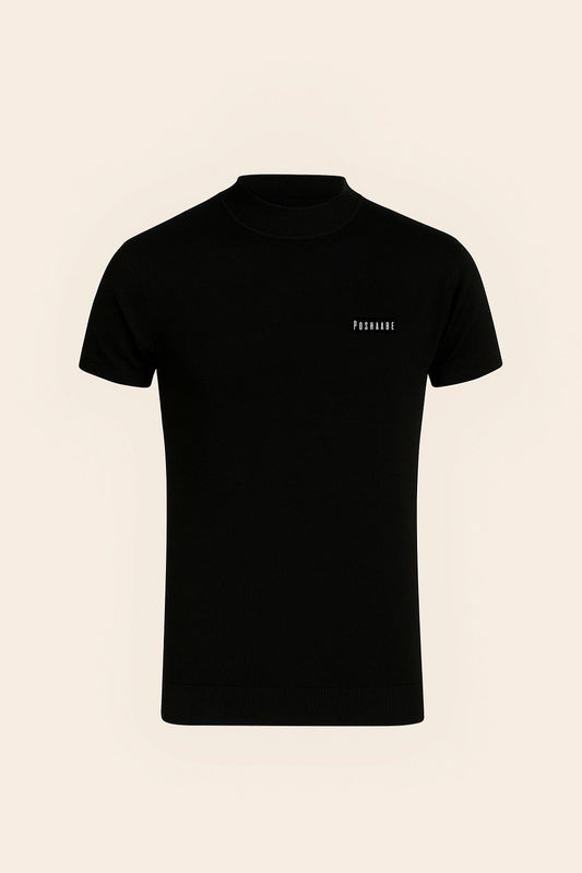 Coal Black T-Neck