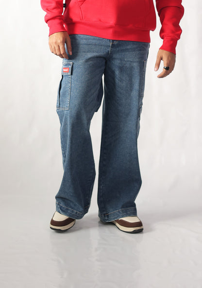 Blue Denim Cargos